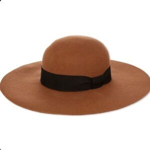 Reiss Ana wide brim 100% wool hat